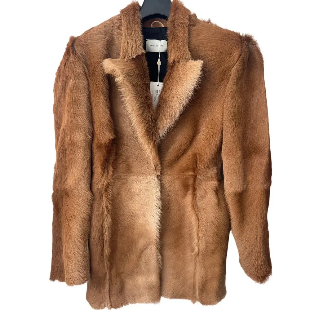 Magda Butrym Hourglass Fur-effect Blazer